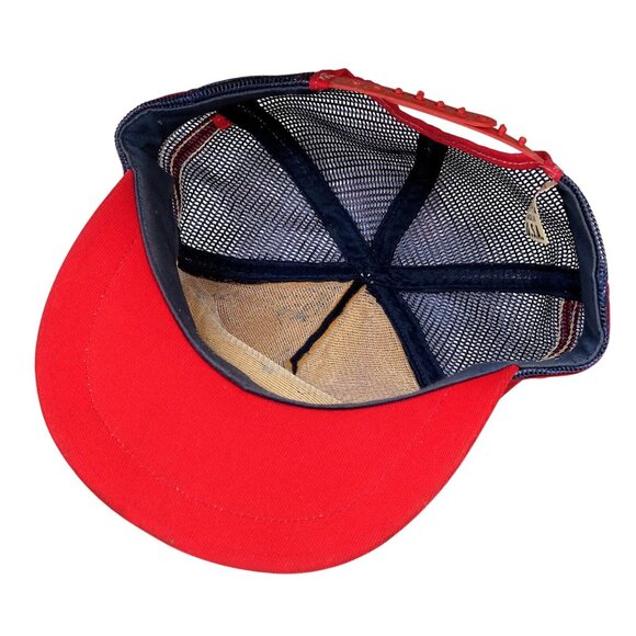 Vintage 70s-80s USA 3-Stripe Trucker Hat United Services Assoc Snapback - Picture 6 of 8